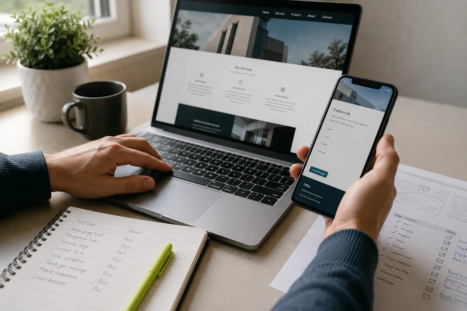 Website Quality Review workflow