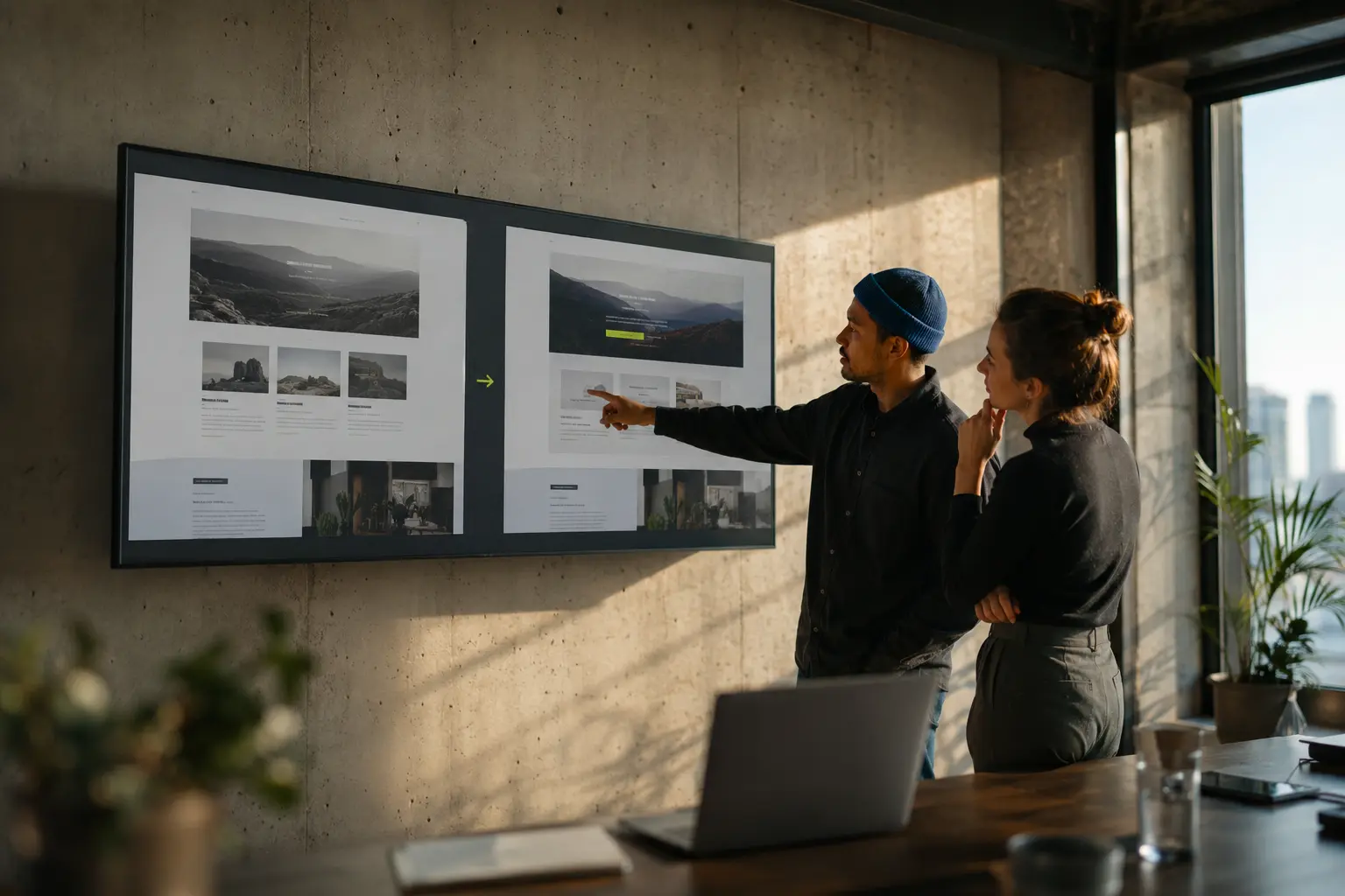 Website update review in progress